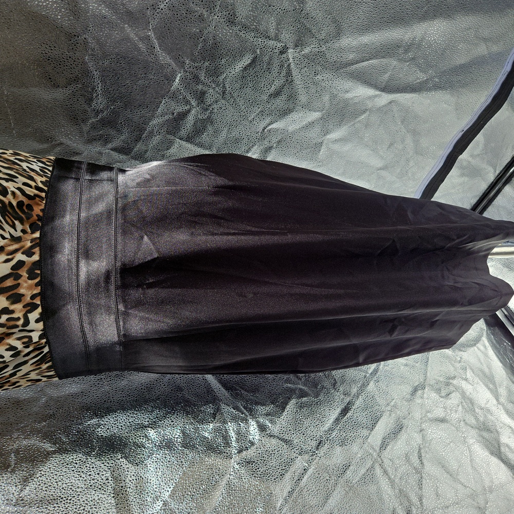 Donna Ricco brown and black animal print sleeveless satin sheath dress size 10 - Picture 4 of 14